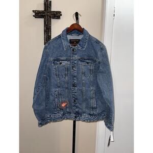 Members Only Nickelodeon Cartoon Denim Jacket Mens Medium Rugrats Hey Arnold! XL